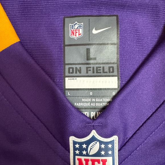 Nike Minnesota Vikings Adrian Peterson NFL On Field Home Game Jersey Men’s Large - Picture 4 of 7